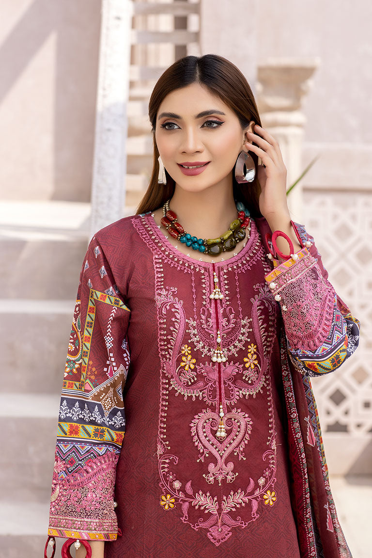 Embroidered Lawn Suit