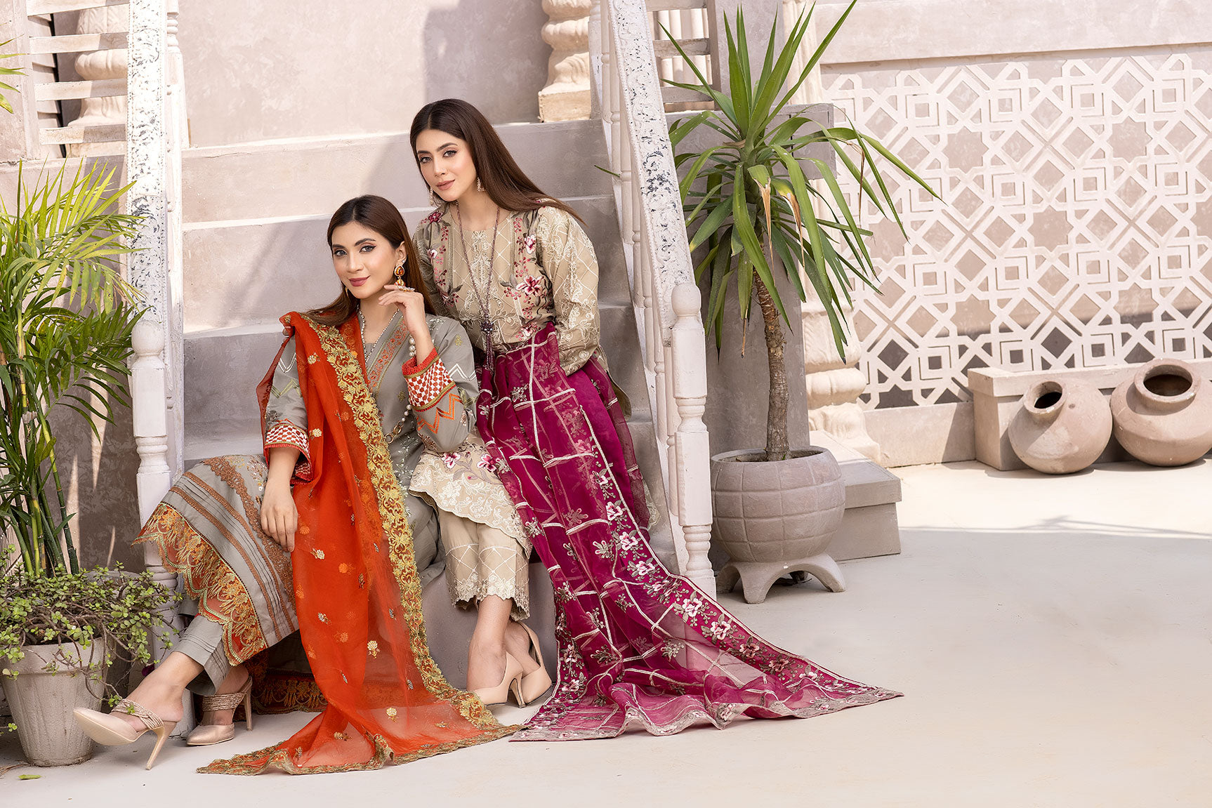 Embroidered Luxury Cotton Pret