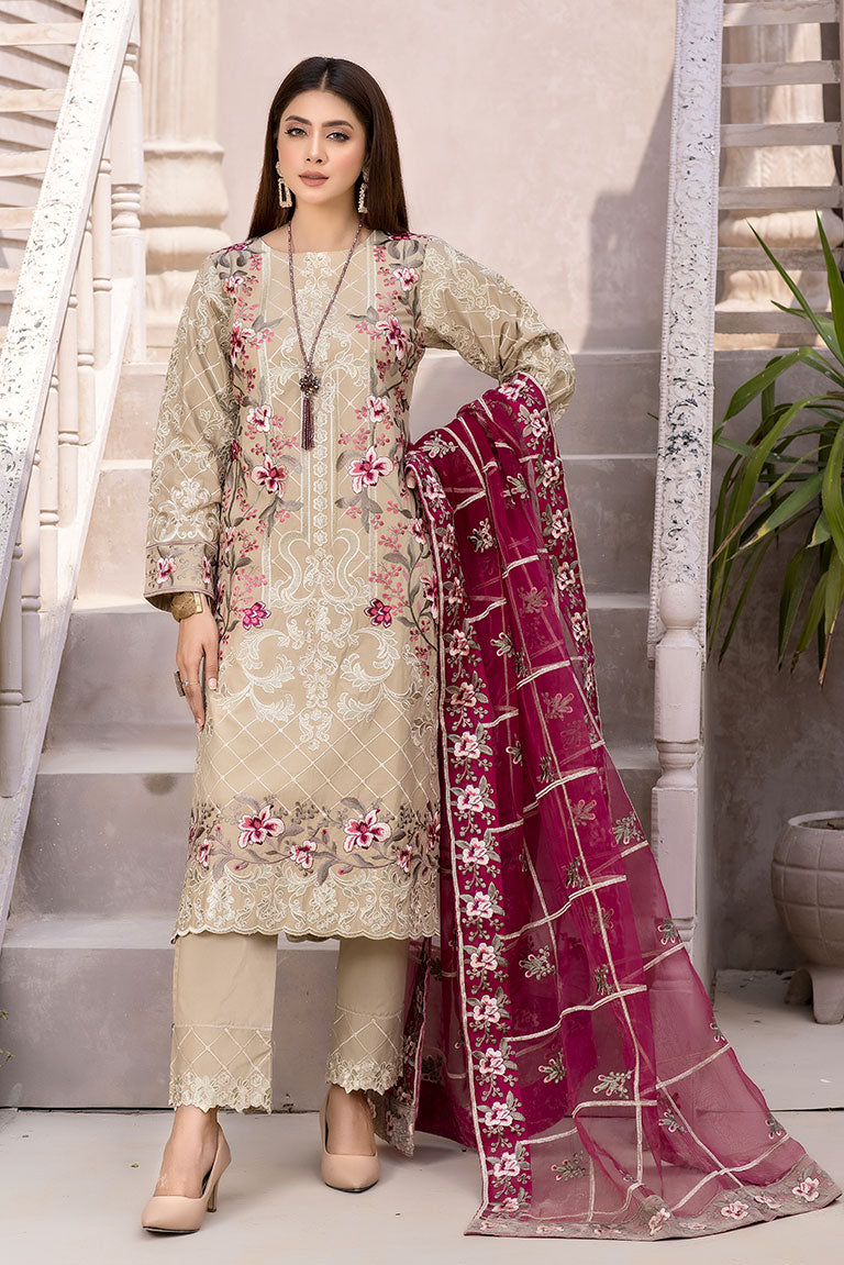 Embroidered Luxury Cotton Pret