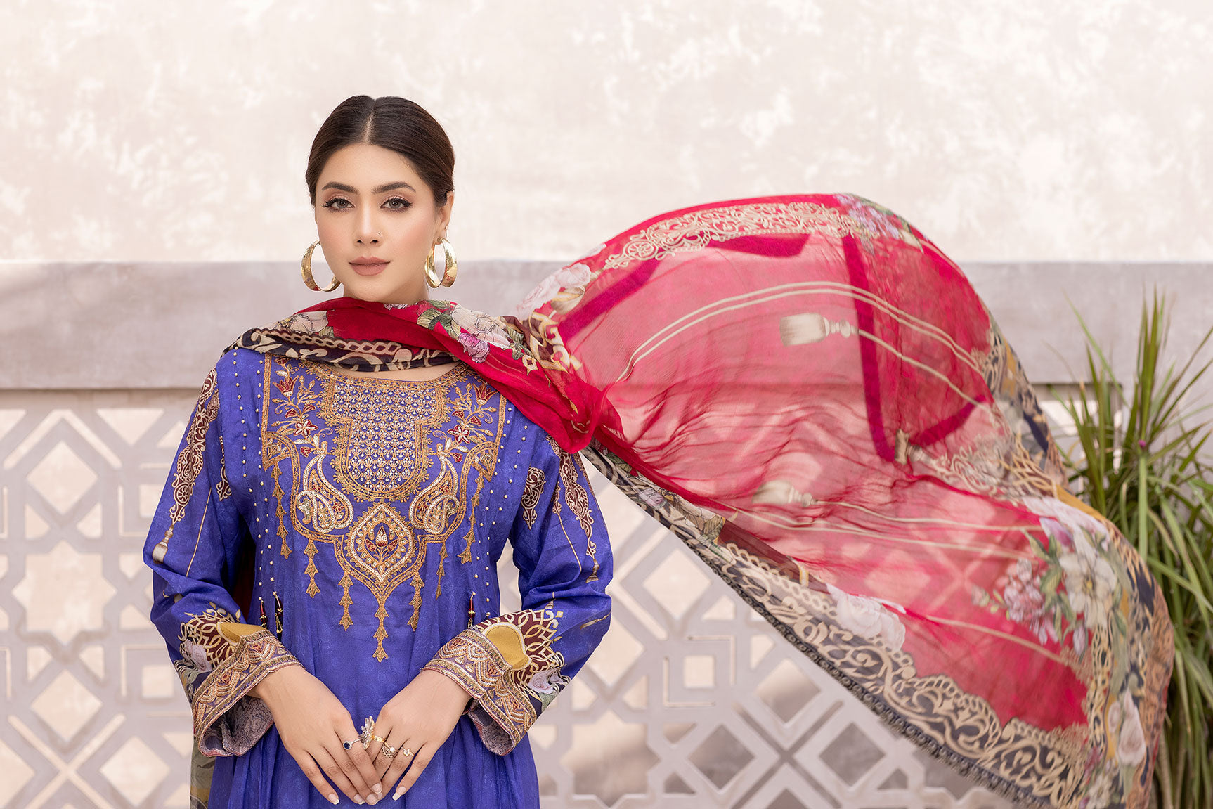 Embroidered Lawn Suit