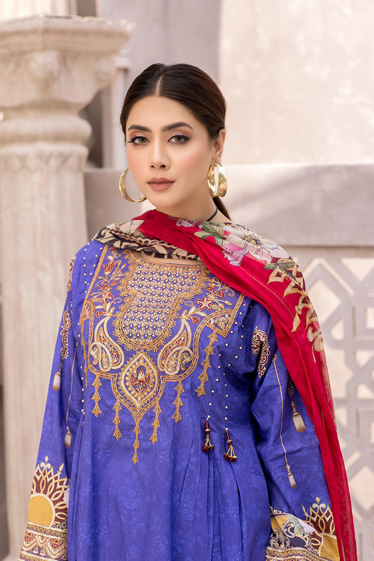 Embroidered Lawn Suit