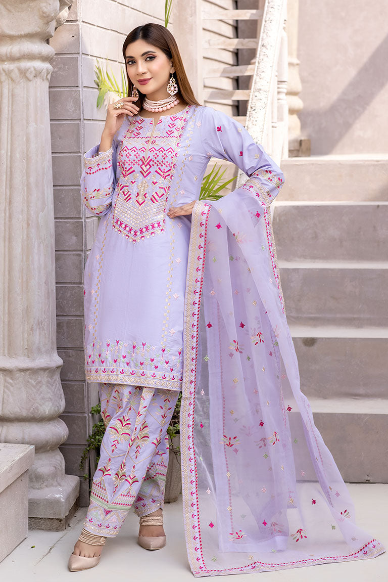 Embroidered Luxury Cotton Pret